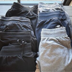 Black and Gray Jogger Pants